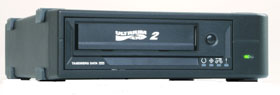 Tandberg LTO-2 external drive, black, HH, 5.25", SCSI + Exec QuickStart