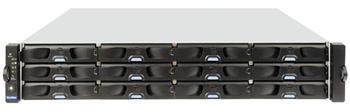 EonStor S12S-J1002-R, 12 bays, 2U, SAS to SAS/SATA, JBOD, Dual Controller