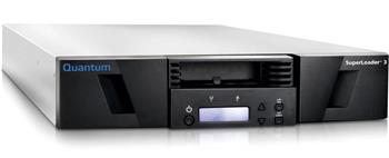 Quantum SuperLoader 3, one LTO-7HH tape drive, Model C, eight slots, 6Gb/s SAS, rackmount, barcode reader
